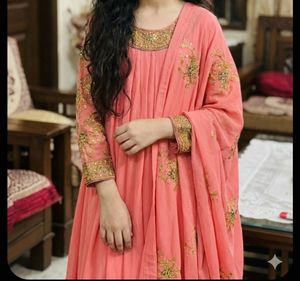 Elegant Embroidered Kurta Palazzo Set
