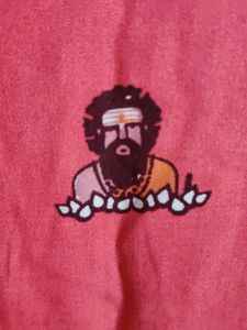 Cute Kurta Tunic With Sadhus Printed