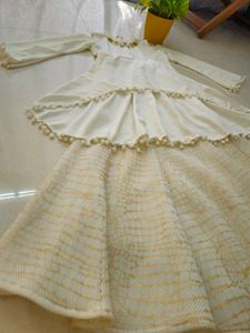 Off white Indo-western Lehenga 🤍✨️