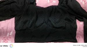 Chic Black Ruffled Blouse