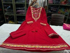 NEW ARRIVALS ANARKALI KURTI SET