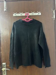 Black Mock Neck Sweater