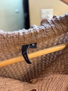 Brown Textured Top