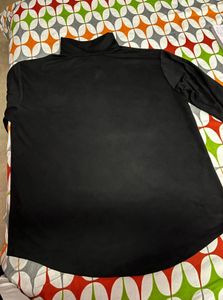 Chic Black Embroidered Blouse
