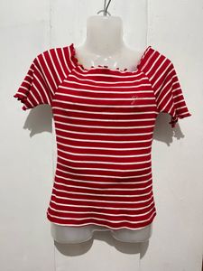 Striped Off-Shoulder Top