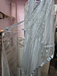 Beautiful Sky Blue Embellished Gown