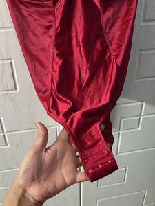 Hot Satin Bodysuit with Lace Straps🍷