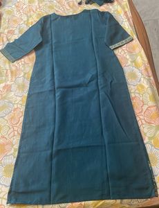 Teal Blue Libas Festive Kurta Set