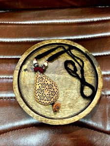 Boho Wooden Pendant Necklace