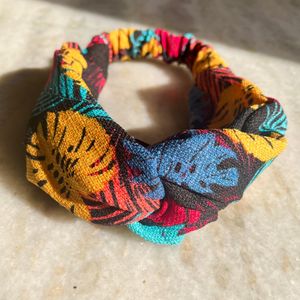 (SHEIN) Plaid Pattern Knotted Headband