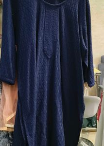 Elegant Blue Textured Kurta