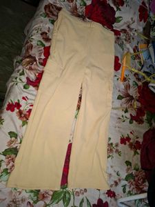 Cream Corduroy Cargo Pants
