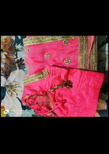 Beautiful Pink Embroidered Saree