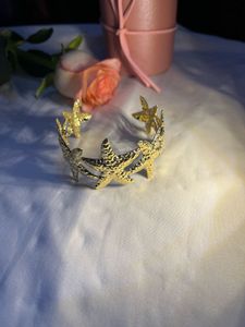 Set of Elegant Gold Tone Bracelets