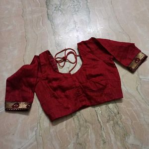 Designer Maroon Blouse