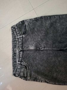 Grey Wash Flared Jeans