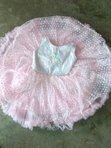 Elegant Pink Tulle Party Dress