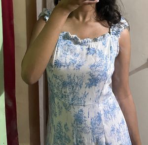 Blue Floral Maxi Dress