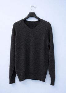 Classic Gray V-Neck Sweater