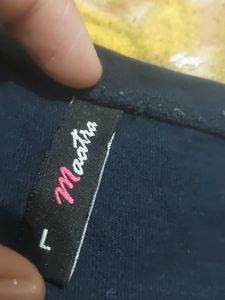 Stylish Navy Blue Colour Tshirt For Girls