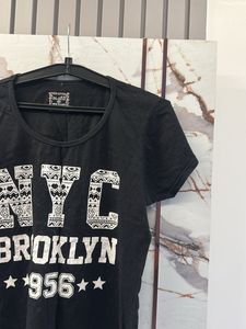 Black Casual T-shirt, Bust- 34