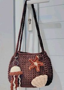 Crocheted Beach Tote Bag