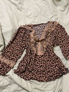 animal print top