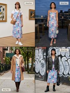Patchwork Floral Dress with Gold Chain Straps
