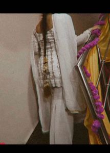 White Sharara Suit Set