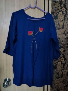 Blue Short Kurti