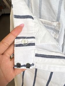 Striped Wide-Legged Pants