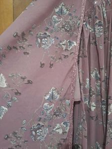Purple Floral Kurtha Set