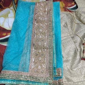 Gold Embroidered Lehenga Choli Set