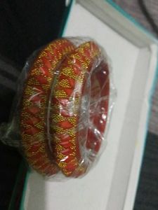 Beautiful Red & Gold Bangles