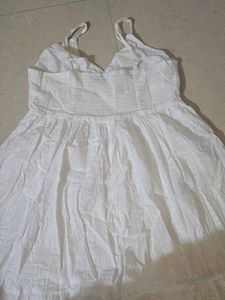 White Tiered Midi Dress