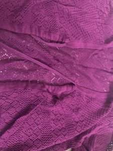 Chic Knitted Purple Tunic
