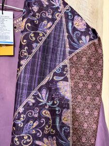 Elegant Purple Kurta with Embellishments