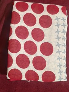 Red Polka Dot Saree