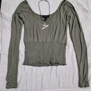 Y2k Fitted Long Sleeve Top
