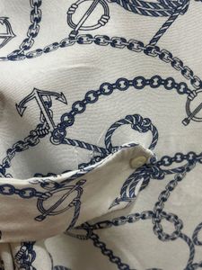Anchor Print Button-Up Shirt
