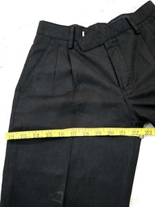 Classic Black Men's Plated Trousers Pant