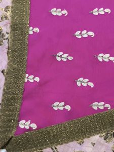 Beautiful Pink Embroidered Saree