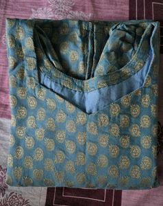 Blue Kurta Set with Dupatta