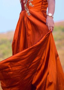 Heavy Flare Gown With Cancan