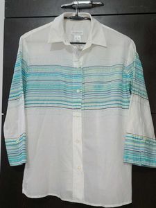 100% exported Cotton Women's Striped Shirt