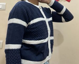 Nautical Stripe Knit Cardigan