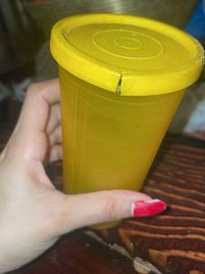 Yellow Plastic Container