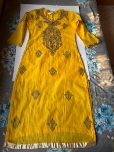 Biba Embroidered Kurta with Leggings &amp; Dupatta