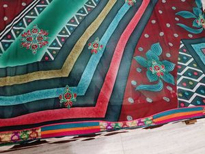 🇳🇿💫🎀Stunning Teal &amp; Red Saree