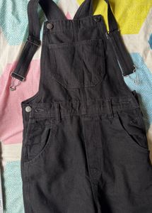 Black Denim Dungree